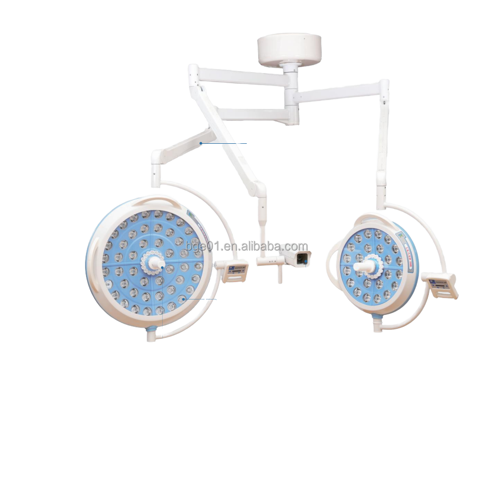 102-Electric Double Dome LED Ceiling-Mounted Surgical Shadowless Lamp Operation Room Equipment Model E70.jpg